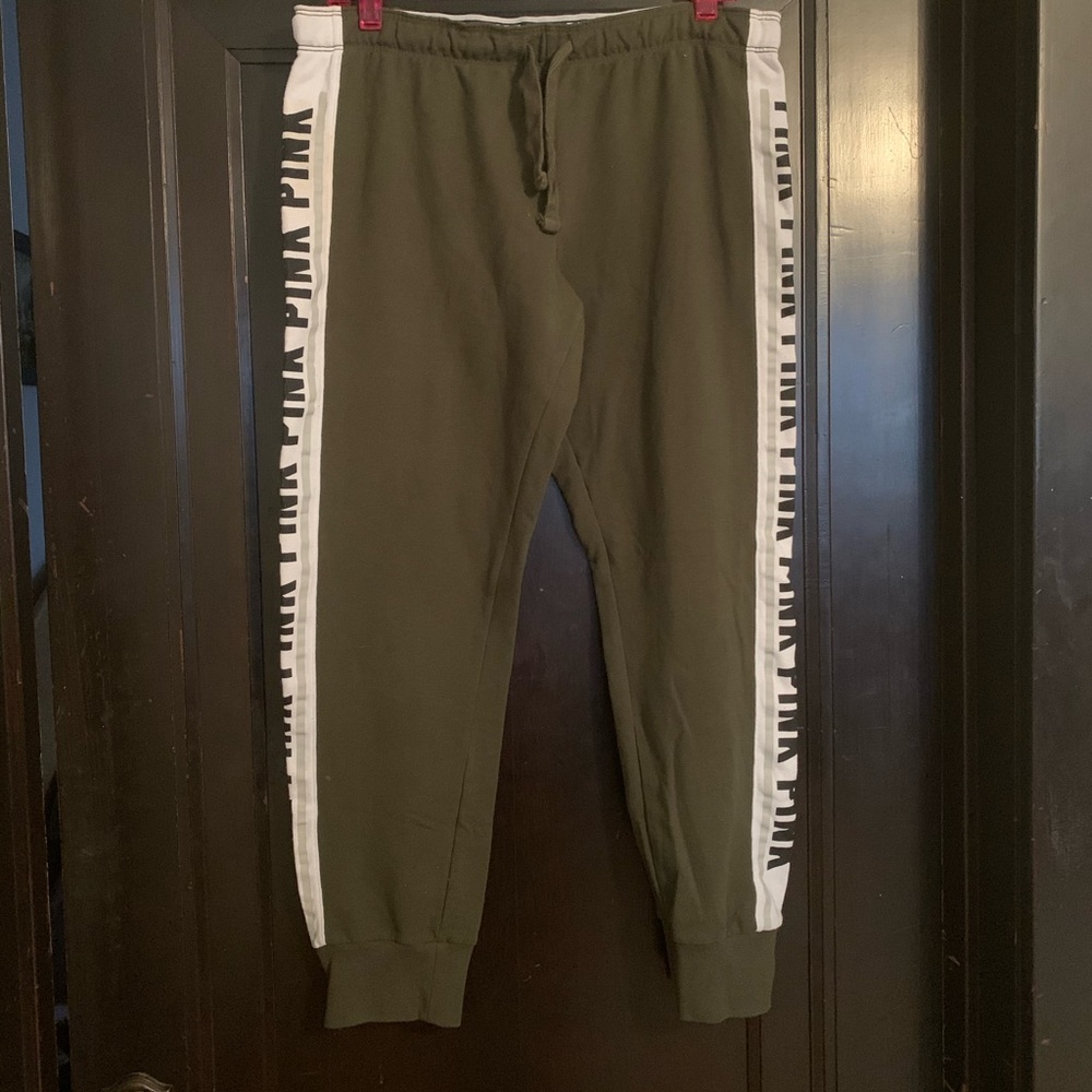 PINK Army Green Joggers